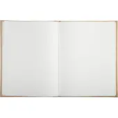 Exacompta gastenboek Kraft naturel 22x27 cm, 100 pagina's Clairefontaine, goudkleurig, staand formaat, kristallen doosje