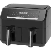 Emerio AF-130376.1 Heißluftfritteuse, Smart Fryer, 3,6+3,6L, Cool touch