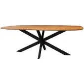 AnLi Style Eetkamertafel 180 cm Arhus solid (Naturel, 180x95x77cm)