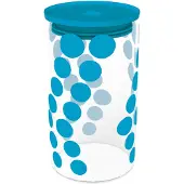 Zak!Designs - Dot Dot Voorraadpot 1,1 liter - Glas - Blauw