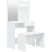 vidaXL Kaptafelset 74,5x40x141 cm wit
