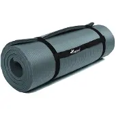 Tresko Yoga mat petrol 1 cm dik, fitnessmat, pilates, aerobics