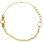 Behave - Lange goudkleurige schakelketting - Mode-accessoire voor elke gelegenheid