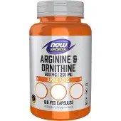 Now Arginine & Ornithine 500/250mg - 100 caps