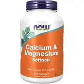 Now Calcium Magnesium with Vitamin D & Zinc - 240 softgels