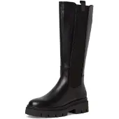 Tamaris Boots 'Stiefel Damen 1-25608-41 001 Echtleder in schwarz' zwart