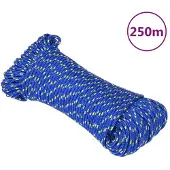 vidaXL Boottouw 3 mm 250 m polypropyleen blauw