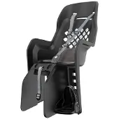 Polisport Joy CFS/bagagedragerbevestiging - Black Series - zwart - tot 22kg - fietsstoeltje - kinderzitje - achterzitje - fietszitje - voor achterdrager van een fiets of e-bike