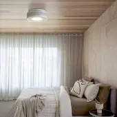 Beacon Lighting Beacon luchtreiniger met licht Sanso wit AC-motor HEPA13 CCT Sanso, dimbaar, wit / opaal, Woon-/ Eetkamer, metaal, Modern