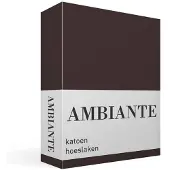 Ambiante Katoen - Hoeslaken - 70x200 - Bruin