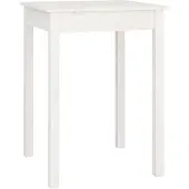 vidaXL Eettafel 55x55x75 cm massief grenenhout wit