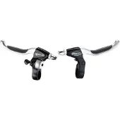 Tektro cl530/cl535 remgrepenset met bel 4-vinger zwart-zilver op kaart