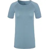 Nomad Pure Merino Thermoshirt Dames | Lichtblauw | M | Korte Mouw | Thermo Shirt 100% Merinowol
