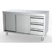 CombiSteel 700 WERKTAFEL SCHUIFDEUREN LADEN RECHTS 1600 | 7333.0258 |