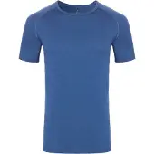 Nomad Pure Merino Thermoshirt Heren | Blauw | L | Korte Mouw | Thermo Shirt 100% Merinowol