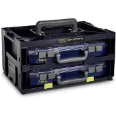 Raaco CarryMore 55x2 Assortimentskoffer (l x b x h) 278 x 386 x 195 mm Aantal vakken: 16 Variabele onderverdeling Box 1 stuk(s)