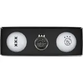 Xqmax XQ Max - Ajax Golfballen Giftset - 2 Ajax Golfballen Met Ajax Golfbal Marker