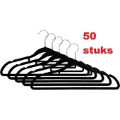 MESA LIVING velvet 50 stuks kledinghangers | fluwelen kledinghangers | antislip kledinghangers | set van 50