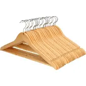 Kipit Kledinghangers - 24x - hout - luxe hangers