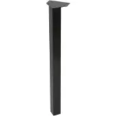 Wovar Tafelpoot Zwart Staal Vierkant | 72 cm | Per Stuk | Tafelpoten Metaal Zwart | Tafelpoot Zwart