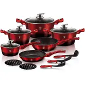 Berlinger Haus Pannenset 6-dlg B-Burgundy Rood rood Aluminium BerlingerHaus Pan