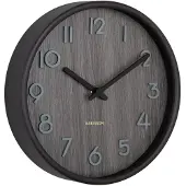 Karlsson - Wandklok Pure Small - Walnoot