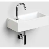 Clou Flush 3 keramische fontein 36cm met kraangat links wit mat