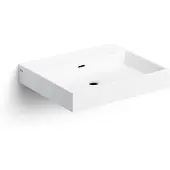 Clou Wash Me wastafel solid surface 50cm wit mat