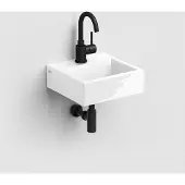 Clou Flush 1 keramische fontein 28cm met kraangat wit glans