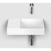 Clou Vale keramische fontein 38cm zonder kraangat links wit mat