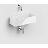 Clou New Flush 3.1 keramische fontein 38cm zonder kraangat wit glans
