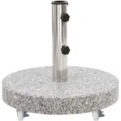 vidaXL Socle de parasol Granite 30 kg Rond Gris48562