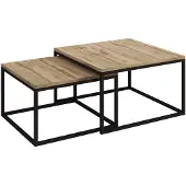 Meubella Salontafel Styler - Eiken - Set van 2