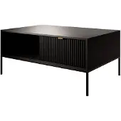 Meubella Navil salontafel met lade hotel chique mat zwart goud
