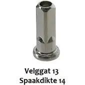 Alpina Spaakverloopnippel 14 velggat 13