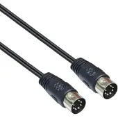 Dolphix DIN 7-pins audiokabel / zwart - 1,5 meter