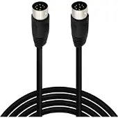 Dolphix DIN 8-pins luidspreker kabel / zwart - 1,5 meter