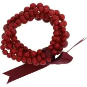 Behave - Armband - Elastich - Set van 5 Rode Armbanden met strik