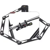 Voltano Vouwslot ART2 - Zwart - 95 CM - Met Framehouder