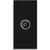 Perfect Switches MODULE | 1/2 | ZWART | COAX | TV | FEMALE