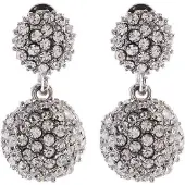 Behave - Oorsteker met Steentjes - Zilverkleur - Glamour Avondlook