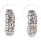Behave - tijdloze oorstekers met groen kristal - elegant design - nikkelvrij