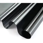Wicotex Raamfolie zonwerend semi transparant/carbon 60 cm x 2 meter statisch - Raamstickers