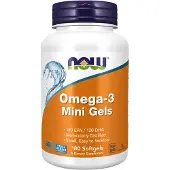 Now Omega-3 Mini Gels (180 Softgels) - vetzuren, omega-&-visolie - omega-&-visolie - omega-&-visolie