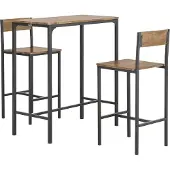 SoBuy OGT03-XL Bistrotafel 3-Delig Set