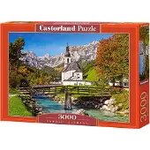 Castorland Ramsau, Germany – Puzzel – 3.000 stukjes – Satijnen afwerking – Perfecte pasvorm – Europese kwaliteit