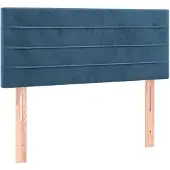 vidaXL Hoofdbord 90x5x78/88 cm fluweel donkerblauw