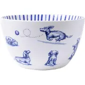 Heinen Delfts Blauw Kom Nhaan Blauw / Wit D 15 H 6,5 Cm