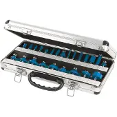 Silverline 24-delige 1/4" TCT frees set | 1/4" - 656577