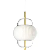 Design By Us Design hanglamp Shahin, dimbaar, wit / opaal, Woon-/ Eetkamer, Glas, Design, hanglamp